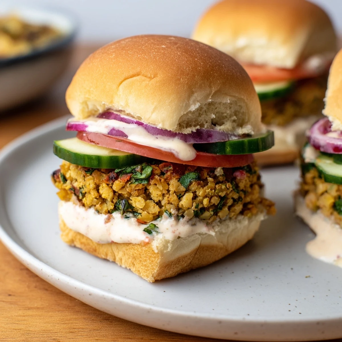 Baked Falafel Sliders