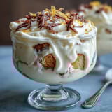 Homemade Limoncello Tiramisu Cups with creamy mascarpone and zesty lemon layers in individual glass cups.