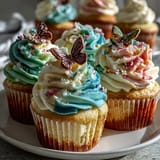 Spring Cupcakes Pastel Butterfly