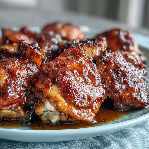 Slow Cooker Honey Mustard Chicken breasts simmered in a rich golden sauce, served over fluffy white rice for a comforting dinner.