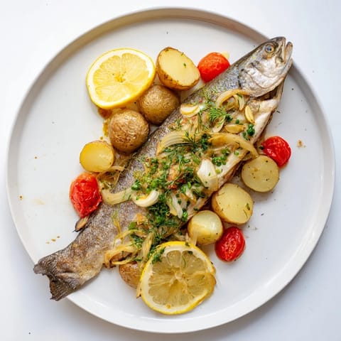One-Tray Baked Trout Dish