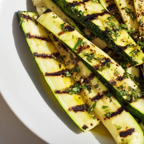 Garlic Herb Grilled Zucchini