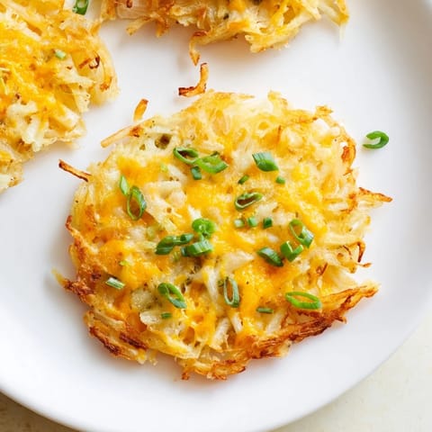 Cheesy Hash Brown Waffles