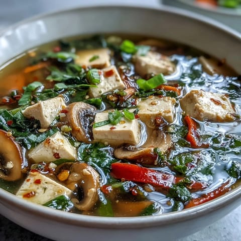 Tofu and Vegetable Soup