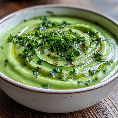 Zucchini Soup served warm with a crusty slice of bread and a hint of lemon zest.