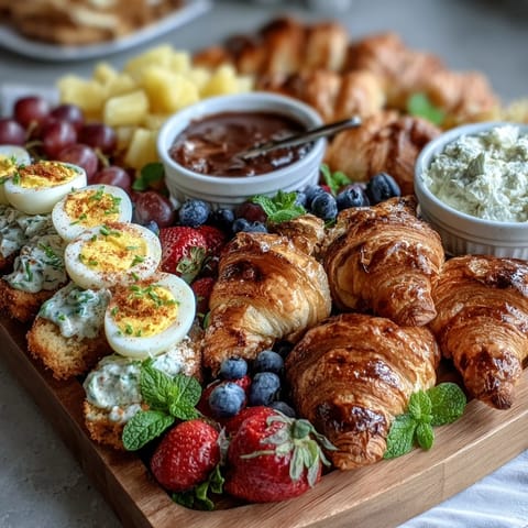 Easter Brunch Board Deviled Eggs