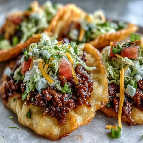 Fluffy cloud bread tacos filled with savory seasoned beef, a tempting low-carb delight.