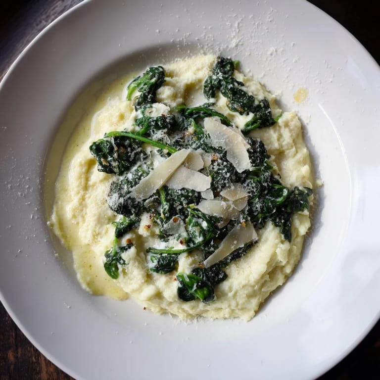 Imagine the creamy texture of Creamy Spinach and Parmesan Mashed Potatoes alongside a roasted chicken dinner tonight.