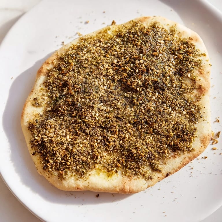 Crispy edges and a beautiful spice topping make this homemade Levantine Zaatar Bread absolutely irresistible.