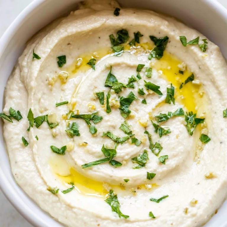 Smooth and savory White Bean Dip in a serving dish, accompanied by crunchy cucumber slices and warm toasted pita triangles.