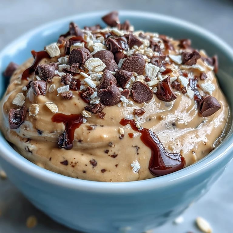 Serving Fiber-Packed Chickpea Cookie Dough Dip with fresh fruit and crackers.