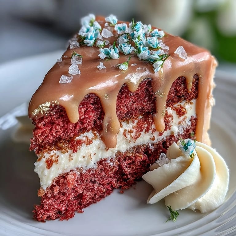 Gorgeous Bridal Shower Rosé Velvet Cake, ready for a festive celebration moment.