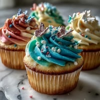 Beautiful spring cupcakes with pastel buttercream and edible butterfly toppers, perfect for Easter or garden parties.